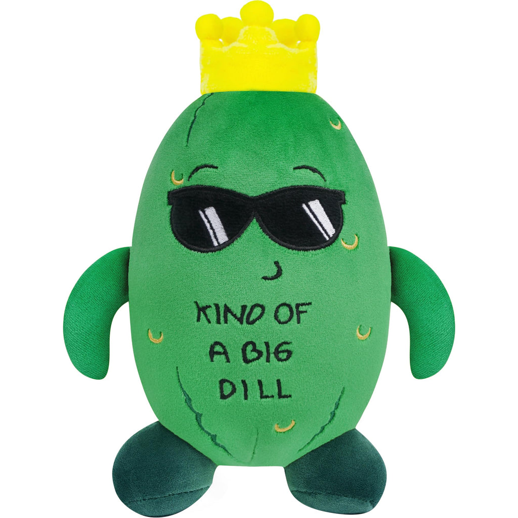 SEAOPOP Pickle Stuffed Animal Plush Toy – Cucumber Plush with Sunglasses and Yellow Corolla, 30 cm, Soft PP Cotton Fill, Funny Gift for Friends and Kids, Office Decor