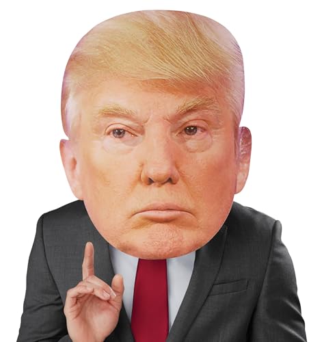 Seasons Bobble Hedz Trump Mask – 17-Inch Oversized Mask for Rallies, Parties, and Halloween