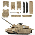 SEBUNAS 1/72 Scale Challenger 2 Tank Quick Build Model - 10 Piece British Army Main Battle Tank Building Kit for Teens and Adults