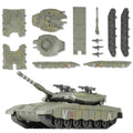 SEBUNAS 1/72 Scale Merkava Tank Model Building Kit - 13 Pieces Quick Build Military Vehicle for Adults and Kids