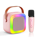 SECULEAD Kids Karaoke Machine - Portable Bluetooth 5.3 Speaker with Built-in Microphone, Pink, for Ages 3-5