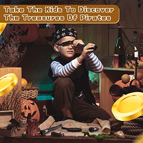 Seenelling 30-Piece Mini Plastic Pirate Telescopes Bulk Party Favors for Halloween and Birthday Themes