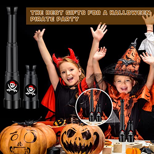 Seenelling 30-Piece Mini Plastic Pirate Telescopes Bulk Party Favors for Halloween and Birthday Themes