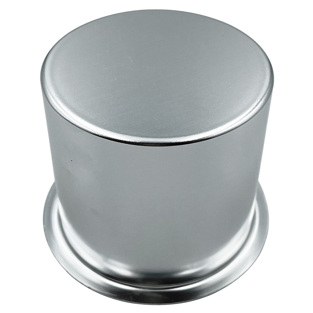 SEETOOOGAMES Jumbo Aluminum Drop-in Poker Table Cup Holder Inserts (Pack of 2, Silver)