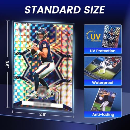 SEFOWG 1200 Clear Trading Card Sleeves – Standard Size 66x91mm Polypropylene Protectors
