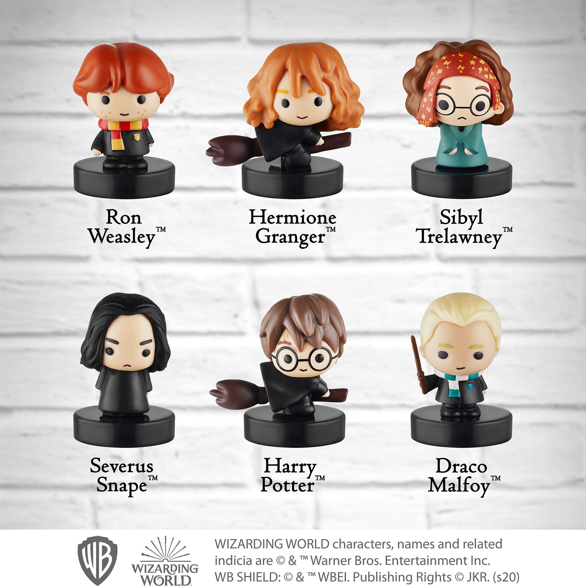 Selbstfärbende Harry Potter-Stempel, Set mit 12 Stück – Figuren zum Stempeln und Dekorieren von PMI, 6,4 cm hoch