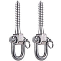 SELEWARE 2 Pack Heavy Duty Swing Hangers – Stainless Steel Ceiling Mounts for Porch Swings, Hammocks, and More
