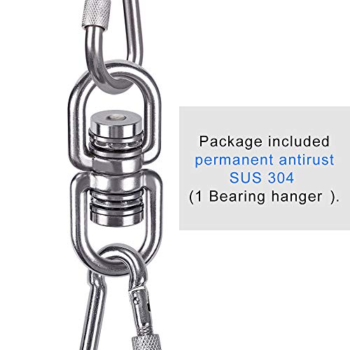 SELEWARE 360° Bearing Swing Swivel - 1200lb Capacity for Tree Swing, Hammock Chair, Climbing Rope, Aerial Yoga