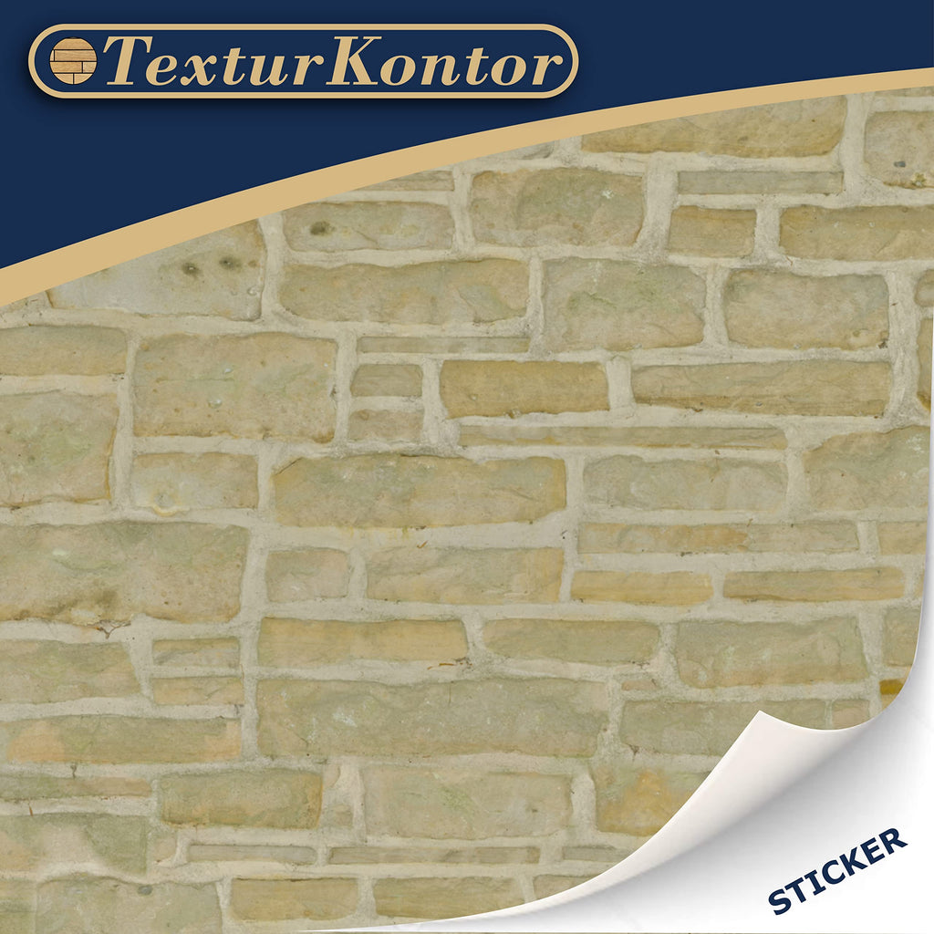 Self-Adhesive Dollhouse Wall Cladding, 1:12 Scale, Limestone, 3 A4 Sheets