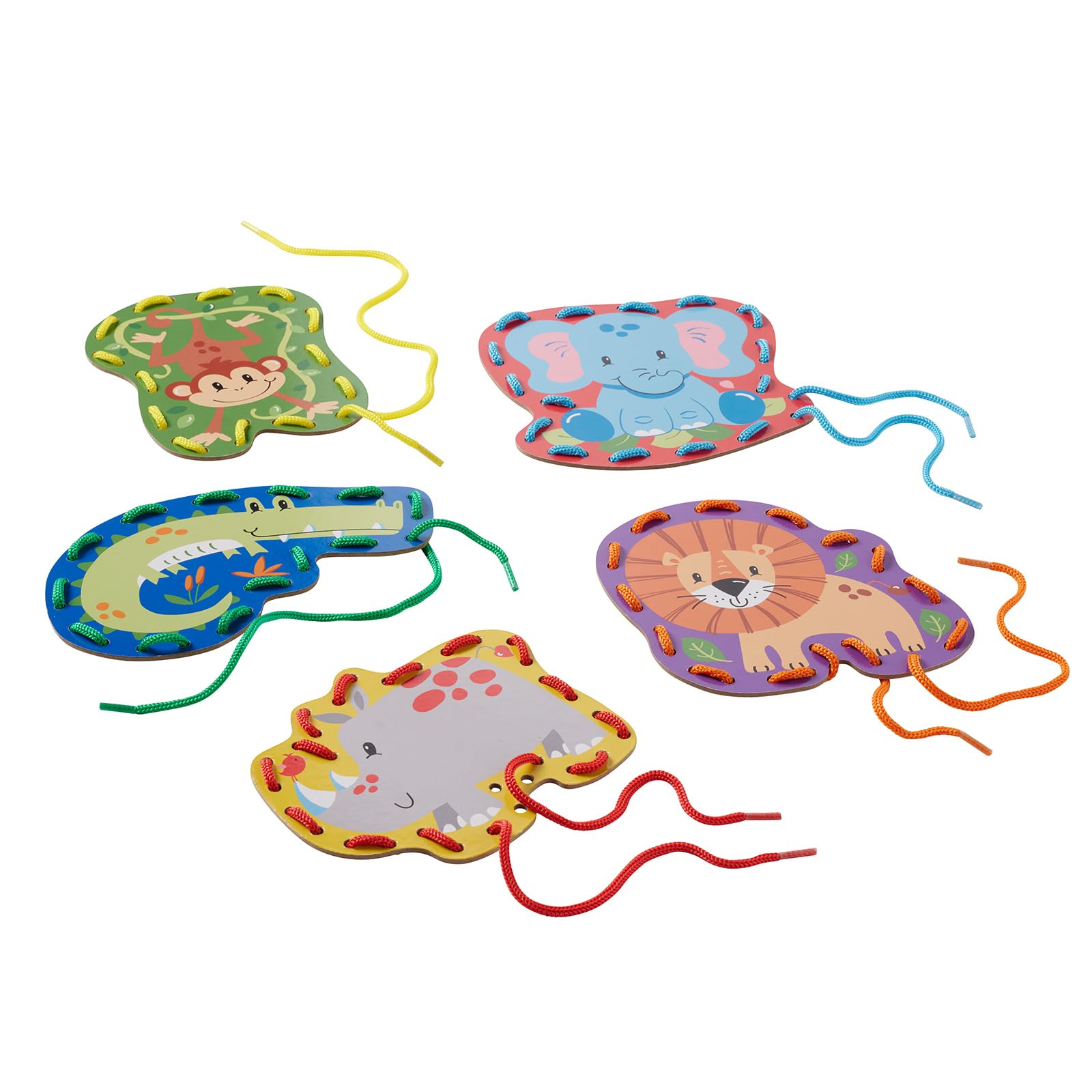 Serabeena Safari Animal Lacing Cards – Screen-Free Toy for Ages 3+