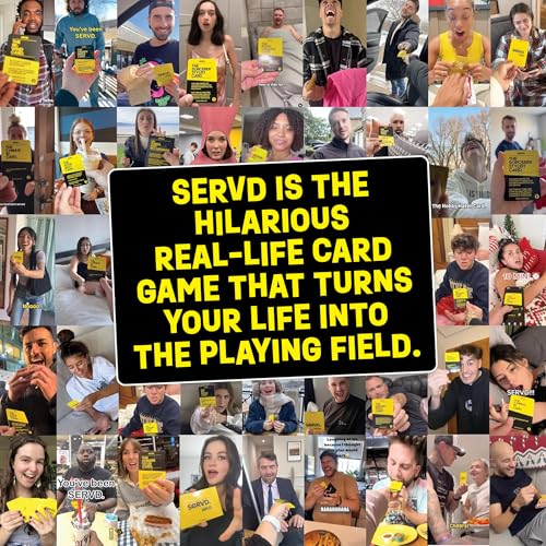 SERVD Couples Edition Card Game – Hilarious Real-Life Challenges for Partners, 62 Cards, Ages 17+