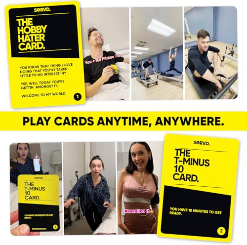 SERVD Couples Edition Card Game – Hilarious Real-Life Challenges for Partners, 62 Cards, Ages 17+