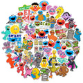 Sesame Street 50-Pack Vinyl Stickers – Elmo, Cookie Monster, Big Bird & More – Die-Cut Decals for Laptops, Water Bottles, and Scrapbooking