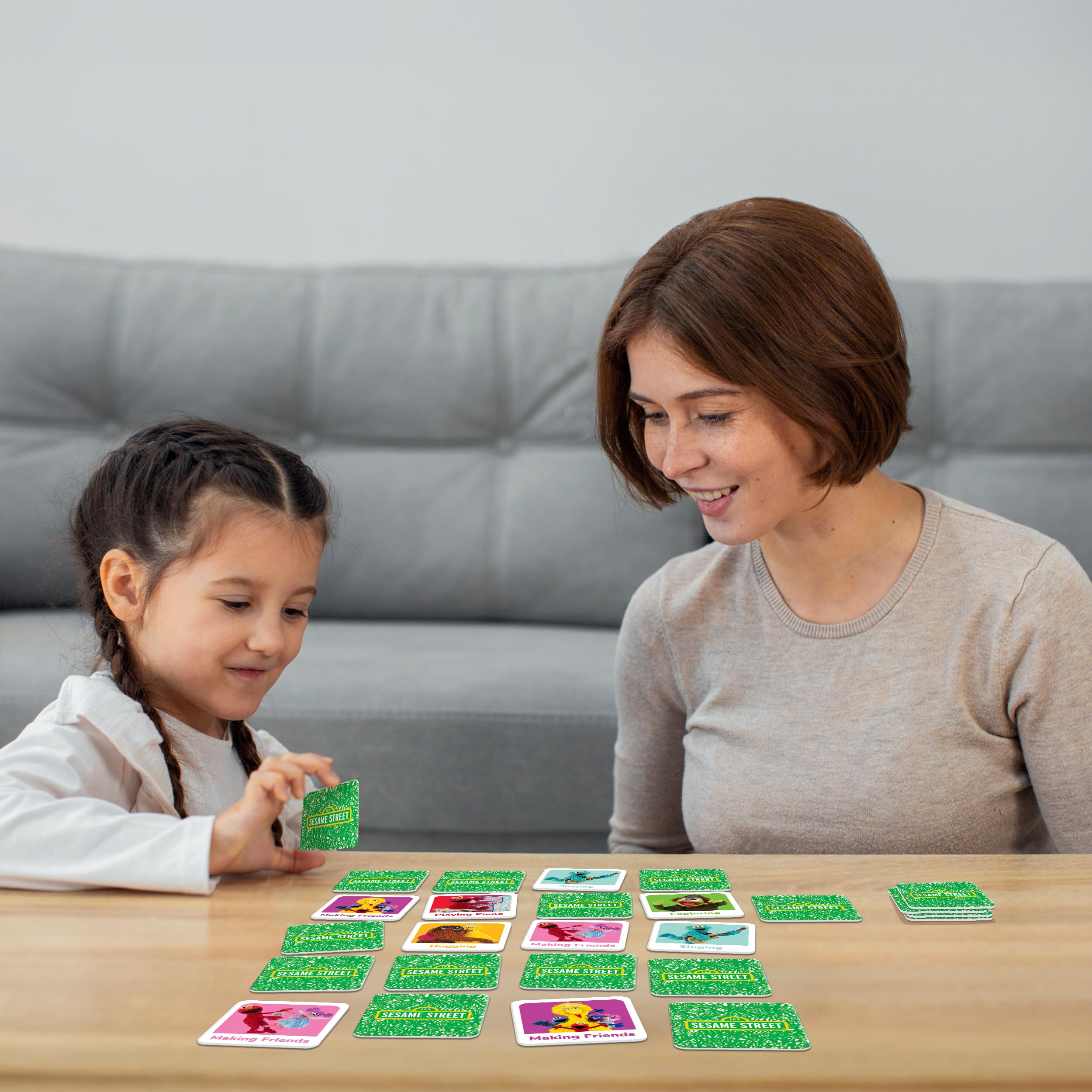 Sesame Street Matching Game by MasterPieces – Fun Memory Card Game for Kids Ages 3+