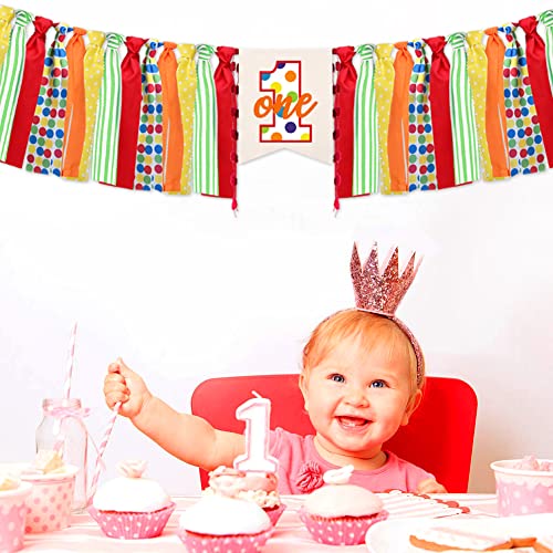 Sesame Street Red Burlap First Birthday High Chair Banner 200cm Long
