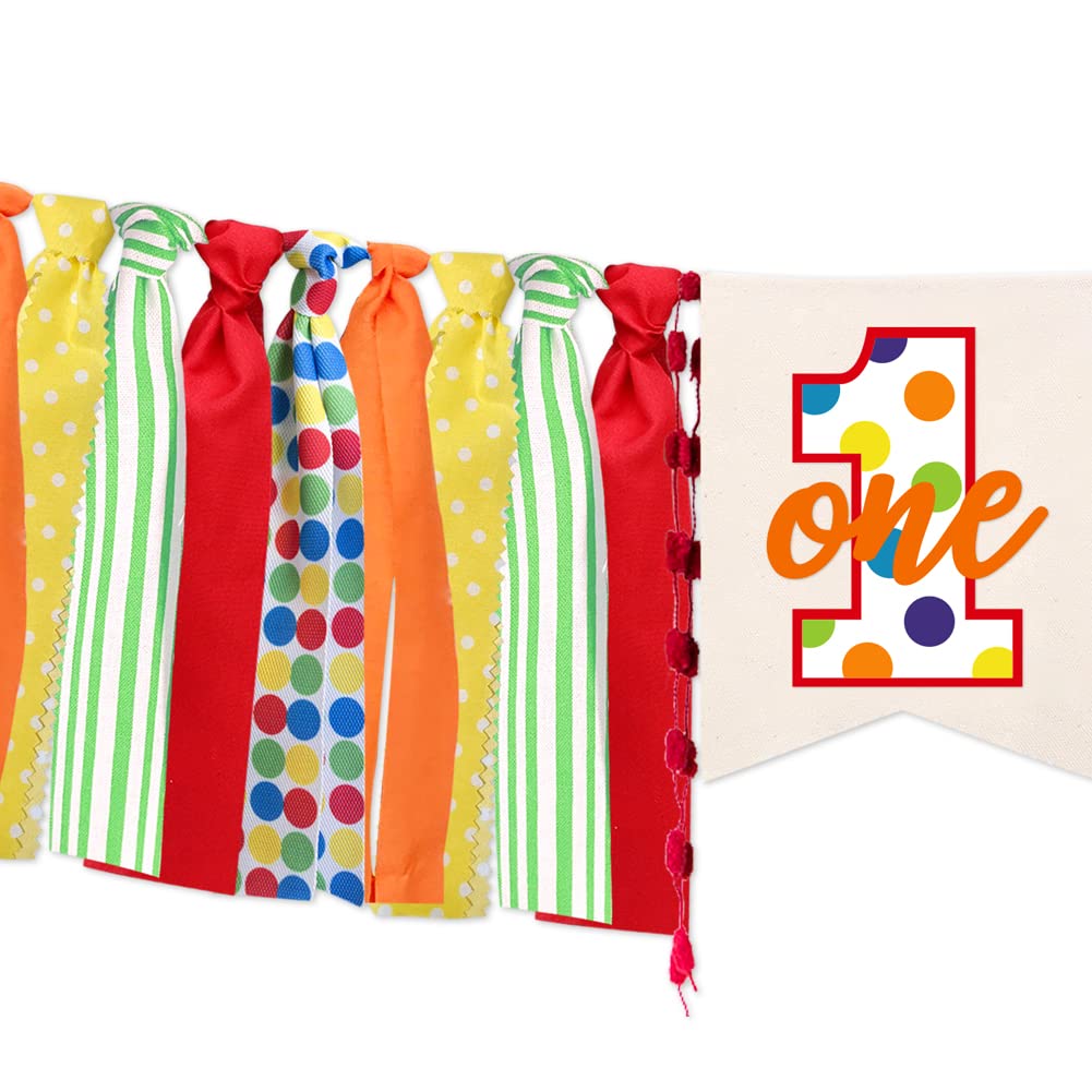 Sesame Street Red Burlap First Birthday High Chair Banner 200cm Long