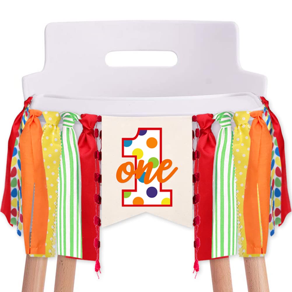 Sesame Street Red Burlap First Birthday High Chair Banner 200cm Long