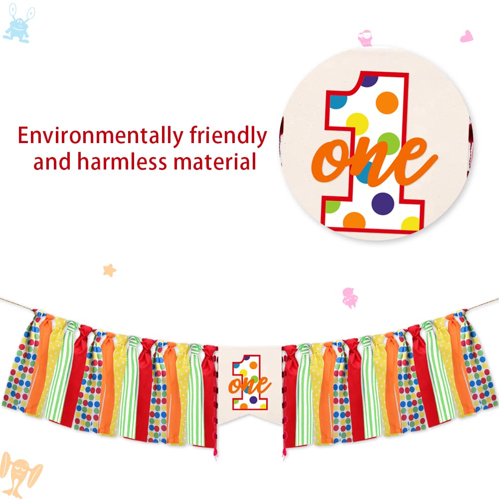 Sesame Street Red Burlap First Birthday High Chair Banner 200cm Long