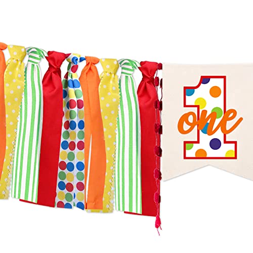 Sesame Street Red Burlap First Birthday High Chair Banner 200cm Long