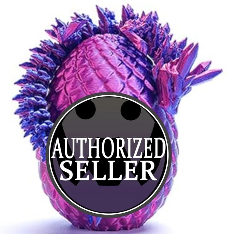 Set of 4 Mini 3D Printed Dragon Eggs with Articulated Dragons Inside – Fidget Toy Easter Basket Stuffers for Kids