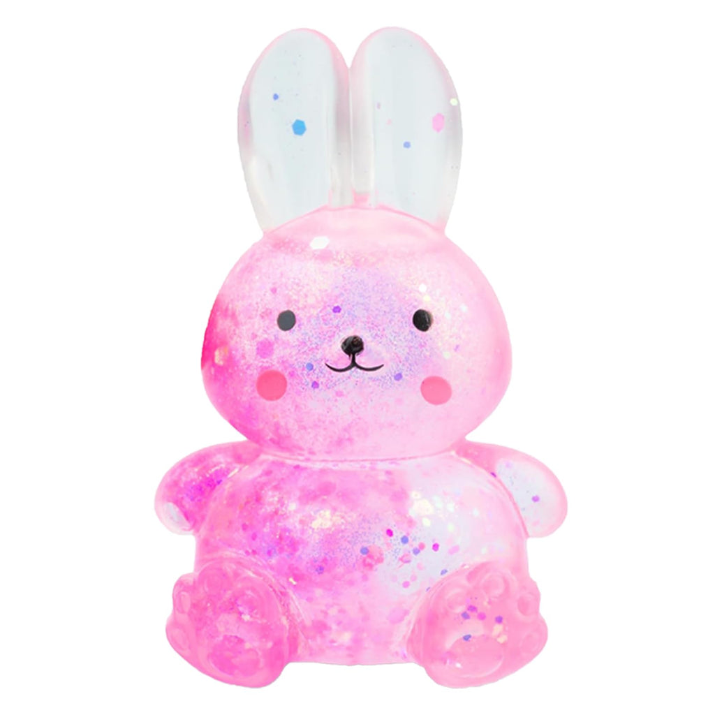 Sezua Glitter Rabbit Squishy Stress Ball – Soft Maltose Gel Fidget Toy for Kids and Adults