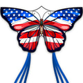 SGftre American Flag Butterfly Kite 55x28 Inches – Easy to Fly for Kids and Adults