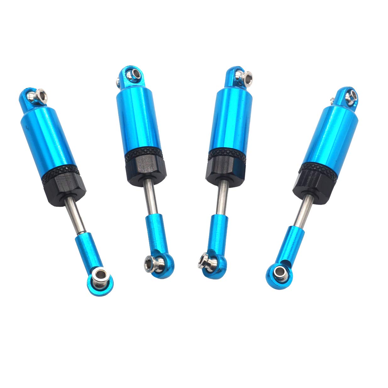 Share Goo 4-Pack Blue Aluminum Shock Absorbers for WPL 1/16 C14 C24 RC Crawler Upgrade