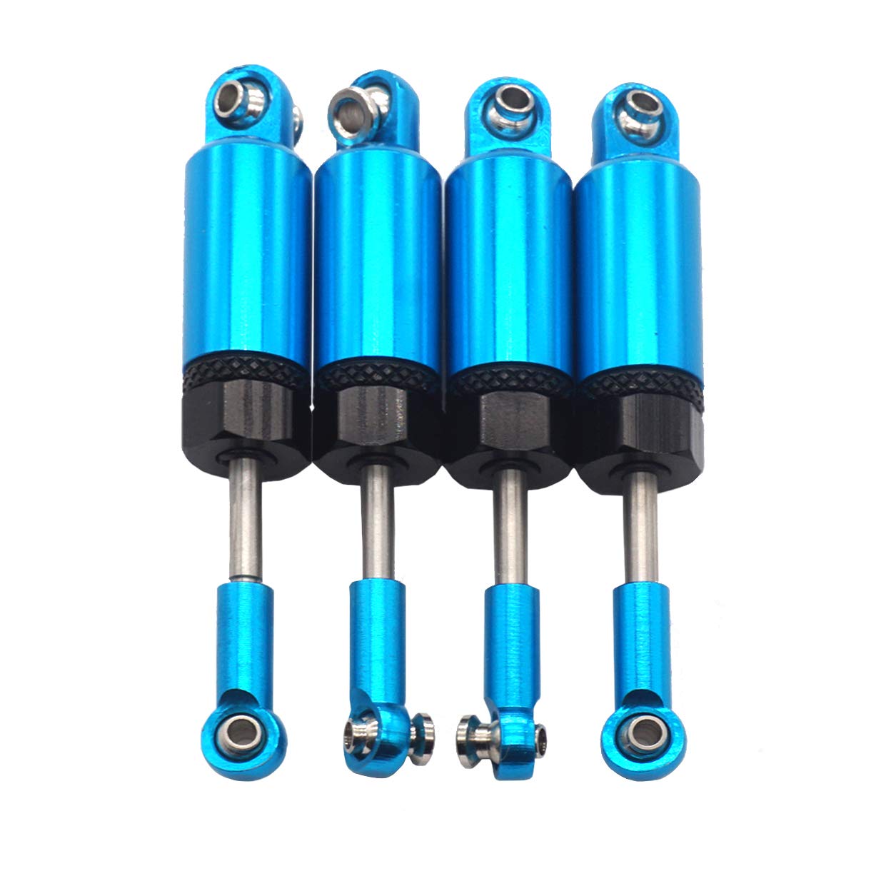 Share Goo 4-Pack Blue Aluminum Shock Absorbers for WPL 1/16 C14 C24 RC Crawler Upgrade
