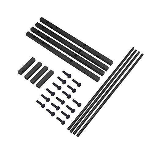 Share Goo Metal Tire Rack for 1/10 RC Crawler - Holds 1.9 or 2.2 Inch Wheels - Black