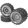 ShareGoo 1/10 RC On-Road Tires and Wheels, 12mm Hex, 72mm/66mm OD for Tamiya TT01 TT02 Kyosho Traxxas