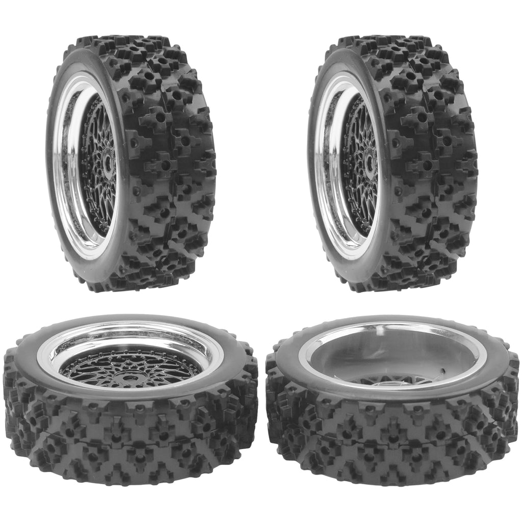 ShareGoo 1/10 RC On-Road Tires and Wheels, 12mm Hex, 72mm/66mm OD for Tamiya TT01 TT02 Kyosho Traxxas