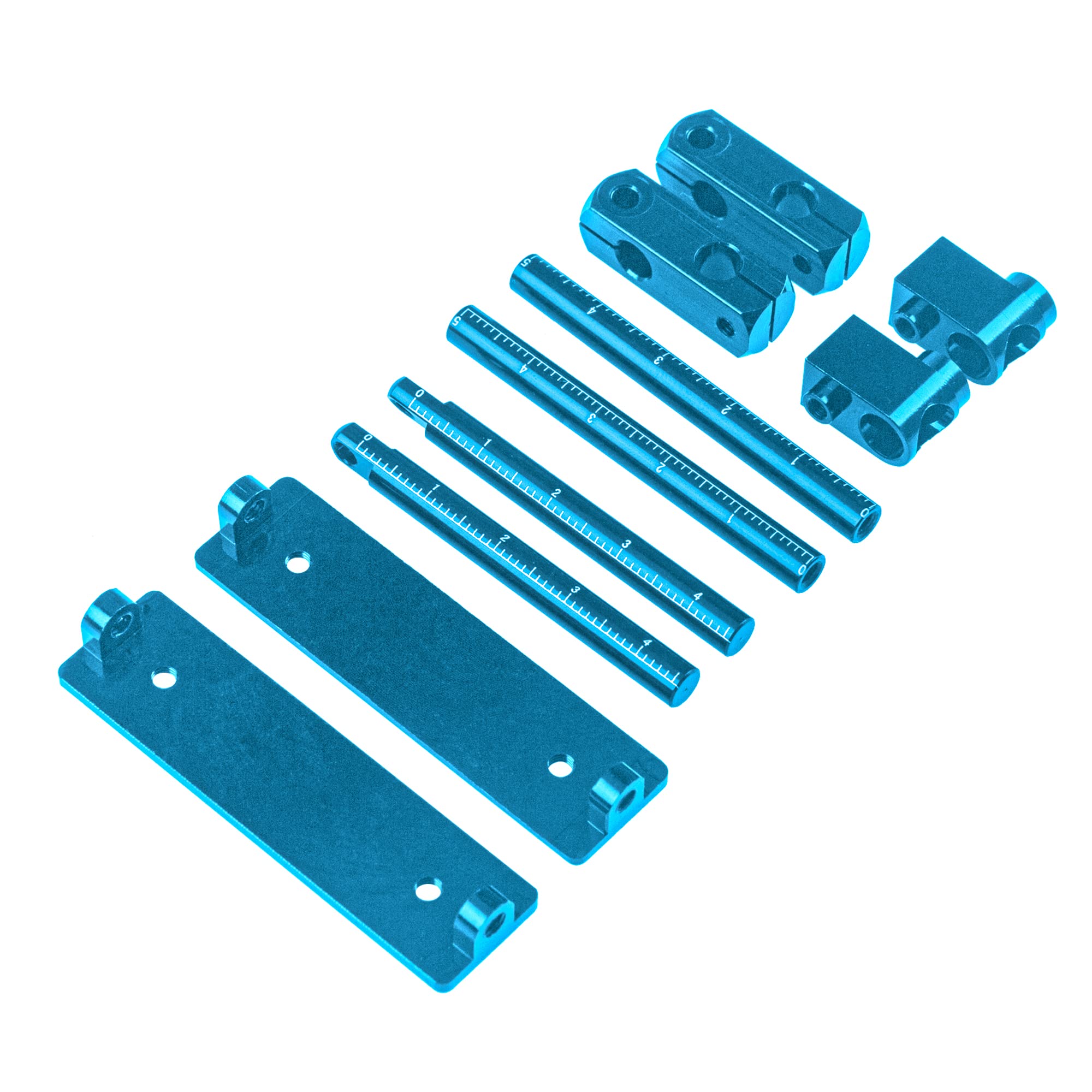 ShareGoo Magnetic Body Post Kit for 1/10 RC Touring & Drift Cars – Blue, Aluminum Alloy, Adjustable