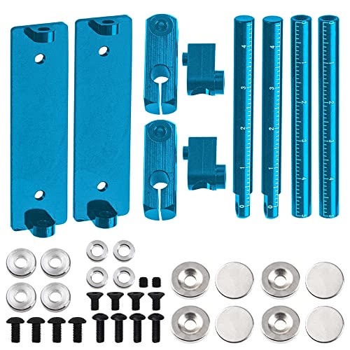 ShareGoo Magnetic Body Post Kit for 1/10 RC Touring & Drift Cars – Blue, Aluminum Alloy, Adjustable