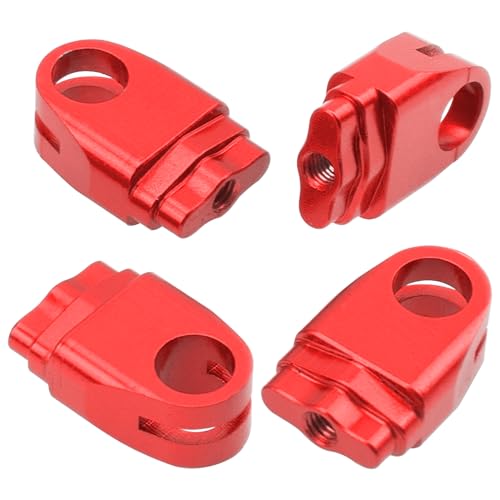 ShareGoo Metal RC Body Post Mounts for Tamiya TT02 (Red) - 45mm & 85mm Aluminium Alloy Upgrade