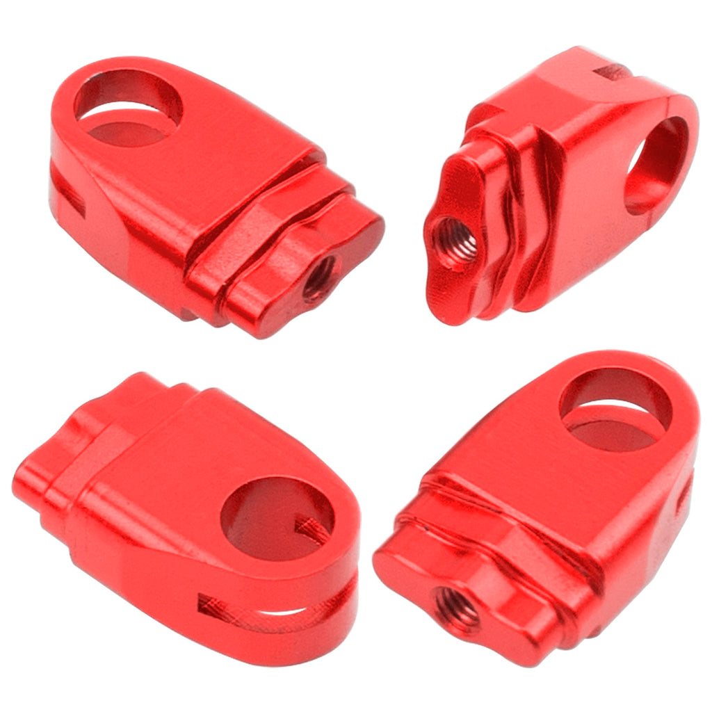 ShareGoo Metal RC Body Post Mounts for Tamiya TT02 (Red) - 45mm & 85mm Aluminium Alloy Upgrade
