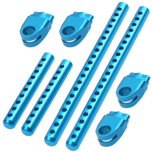 ShareGoo Metal RC Body Post Mounts for Tamiya TT02 TT-02 1/10 – Blue Aluminum Alloy Upgrade