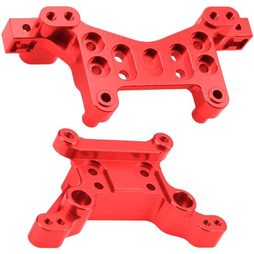 ShareGoo Metal Shock Tower Upgrade Set for Hyper Go 1/16 RC Cars - Red