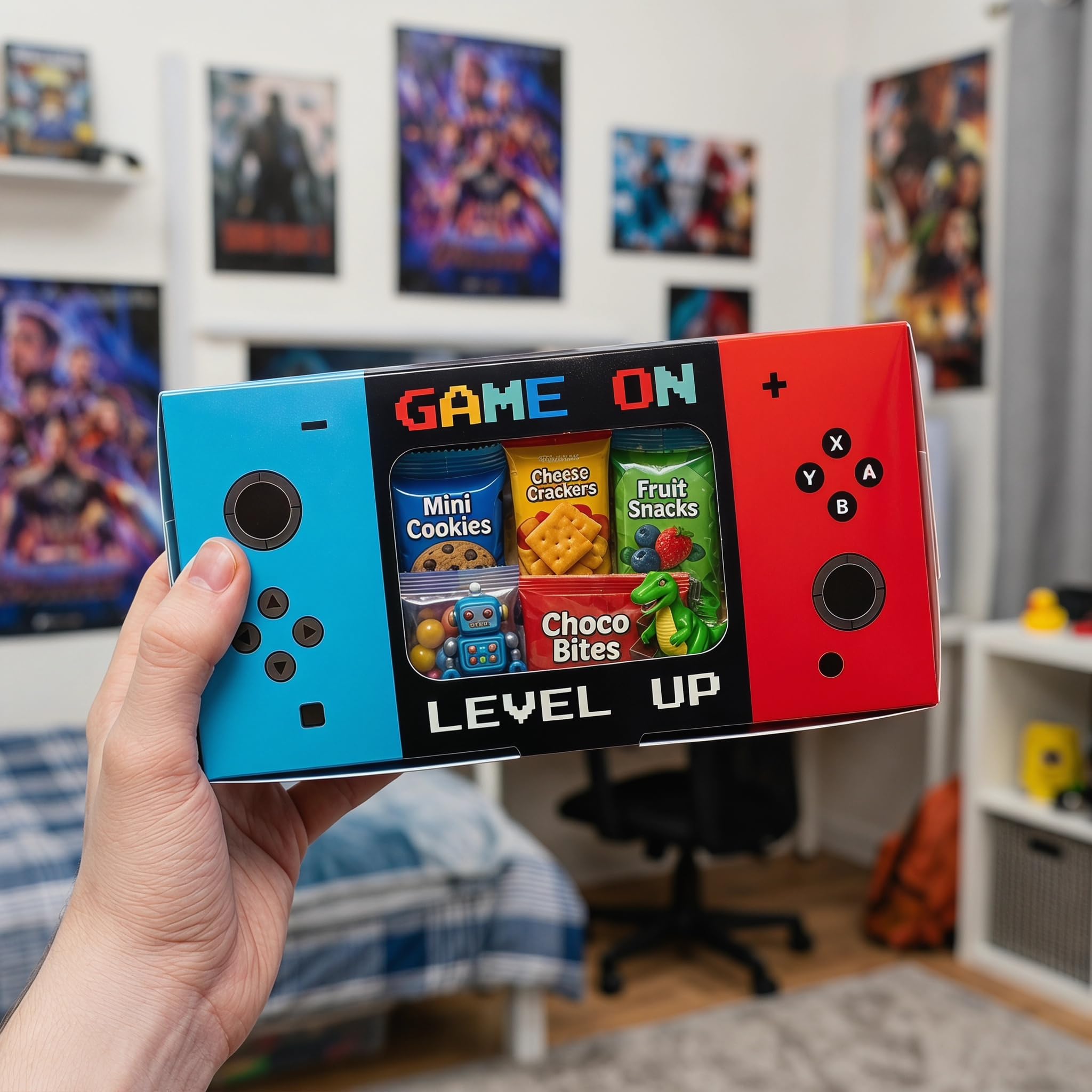 Shescrzionu 12-Pack Video Game Party Favor Boxes with Window – Gamer Birthday Decorations