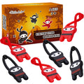 Shindel 40-Pack Flying Ninja Slingshot Toys – Bulk Party Favors, Classroom Prizes, Stress Relief