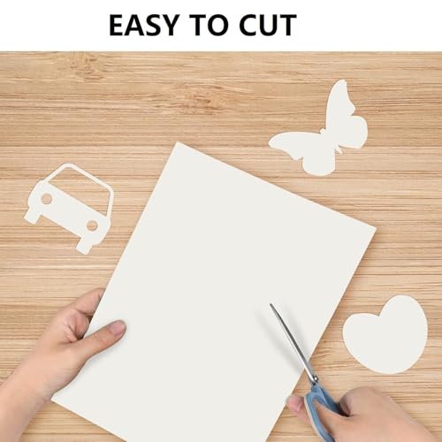 Shinok White Construction Paper 12x17 Inch - 120 Sheets, 55lb Standard Weight for Art and Crafts