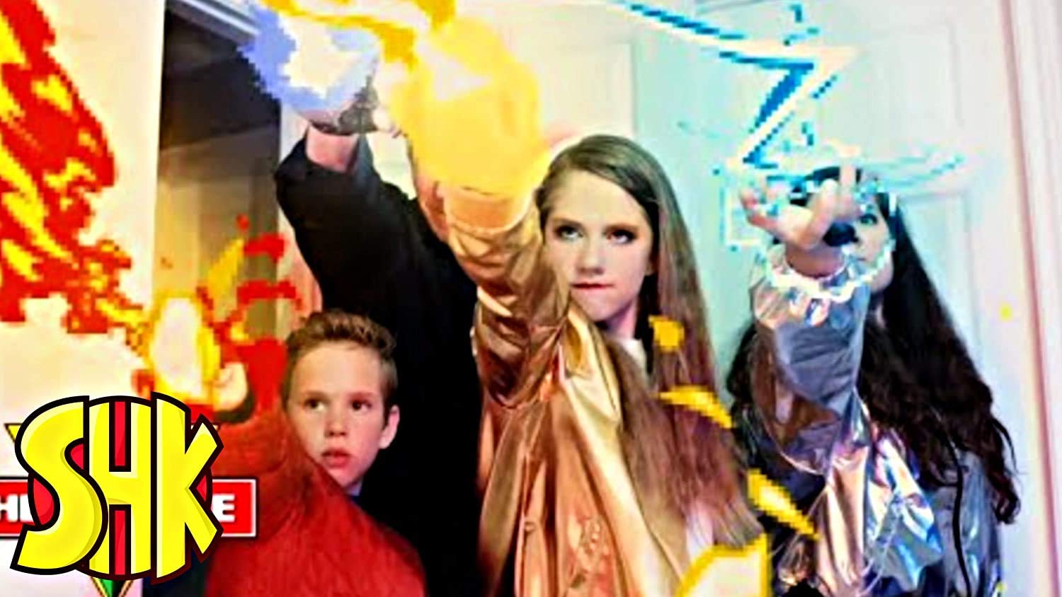 SHK HeroForce Power Rings Set – 3 Silicone Collectible Rings (Fire, Electricity, Light)