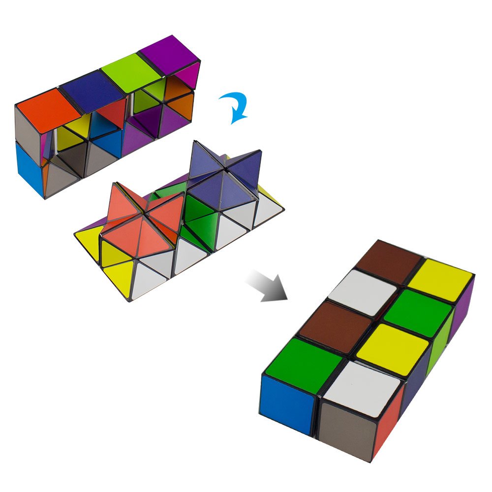 SHONCO 2-in-1 Magic Star Cube: Transforming Infinity Cube Fidget Toy for Stress Relief