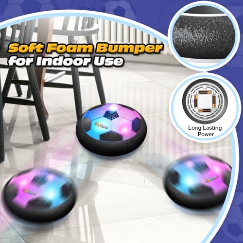 ShyLizard Hover Soccer Ball with LED Lights - Indoor & Outdoor Toy for Kids Ages 3-8