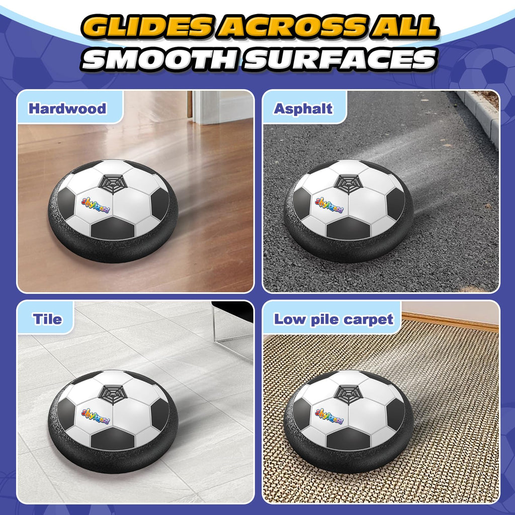 ShyLizard Hover Soccer Ball with LED Lights - Indoor & Outdoor Toy for Kids Ages 3-8