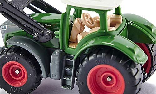 Siku 1393 Fendt 1050 Vario with Front Loader – Diecast Metal Toy Tractor with Movable Loader and Rubber Tires