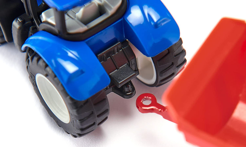 Siku 1544 New Holland Tractor with Pallet Fork and Pallet – Metal/Plastic Toy for Kids