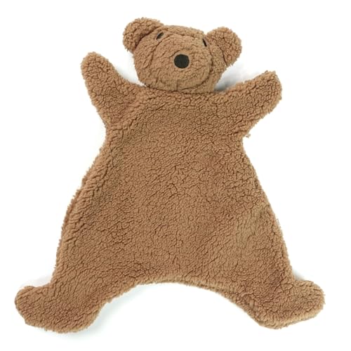 SILI FACTORY Brown Bear Lovey - Soft Baby Security Blanket & Plush Toy for Infants