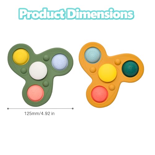 SILI FACTORY Planet Silicone Suction Cup Spinner Toy – Food-Grade Sensory Toy for Babies & Toddlers (Ages 12-18 Months)
