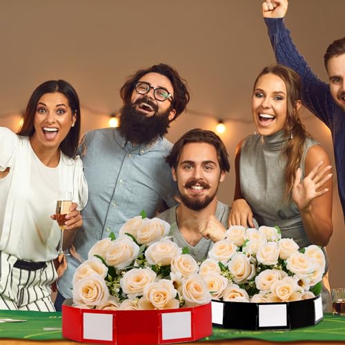 Silipull 6-Pack Giant Poker Chip Favor Boxes – 9-Inch Casino Party Decorations for Game Night, Birthdays, and New Year