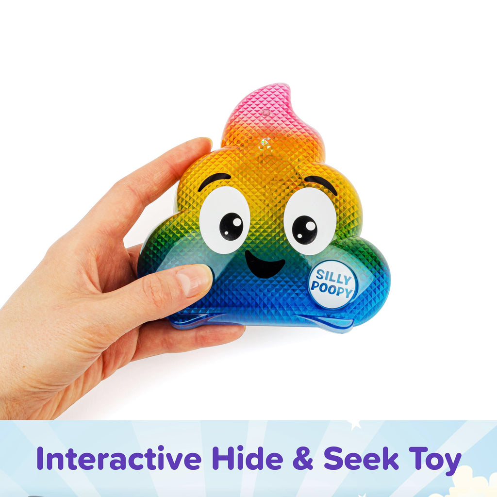 Silly Poopy's Hide & Seek – Talking, Singing, Rainbow Hide-and-Seek Toy for Toddlers Ages 3+